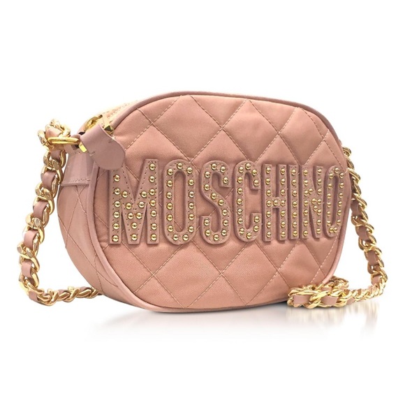 Moschino Quilted dusty rose chain link  crossbody - Picture 2 of 4